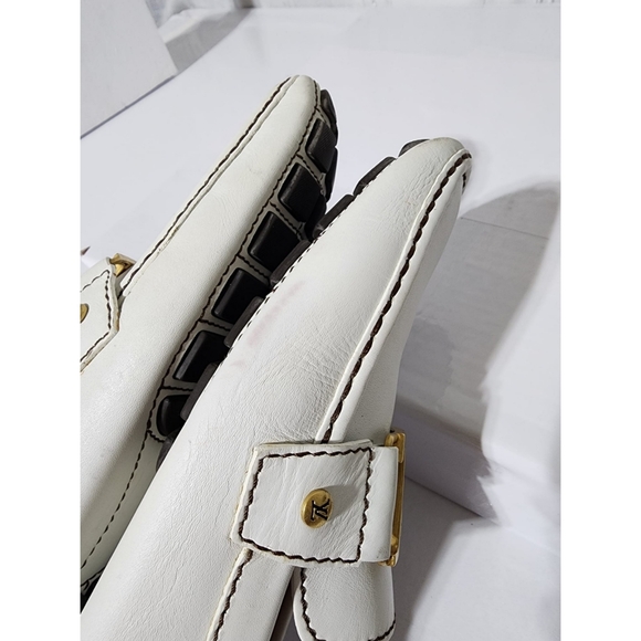 Louis Vuitton Leather Upper Moccasin Loafer White Size 8.5 - Picture 11 of 16